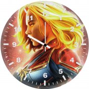 captain marvel 4kart ep wall clock