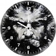 wolverine monochrome art 8y wall clock