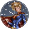 arts supergirl x4 wall clock