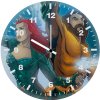 aquaman and mera 90 wall clock
