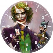 joker bat puppet lm wall clock