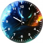 black pnther darker half 4p wall clock