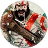 kratos in god of war new art af wall clock