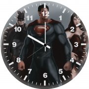 batman superman wonder woman arts i2 wall clock