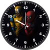 deadpool and wolverine art aa wall clock