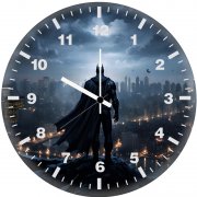 batman iconic gotham city view px wall clock