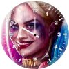 harley quinn arts 9w wall clock
