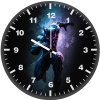 black panther born for battle ji wall clock