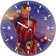 iron man retro design ju wall clock