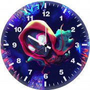 spider man falling 2v wall clock