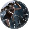 wonder woman killing zombie ha wall clock