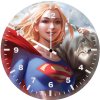 supergirl artwork ja wall clock