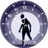 black panther artwork x6 wall clock