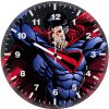 superman eye power x0 wall clock