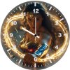 wonder woman transformed da wall clock