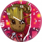 baby groot dance floor ku wall clock