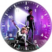 miles morales x gwen stacy reckless iv wall clock