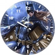 batgirl fiery r0 wall clock