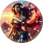 marvelous moments with wonder woman jk wall clock