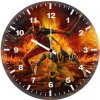 deadpool and wolverine in action ym wall clock