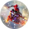 iron man spider man come together an wall clock