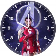 iron man style and steel qz wall clock