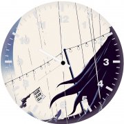 batman joker click click x7 wall clock