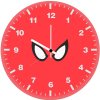 spiderman red minimal background ge wall clock