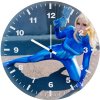samus aran cosplay girl r7 wall clock
