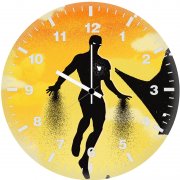 iron man noise minimal art 38 wall clock