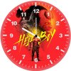hellboy minimal art f8 wall clock