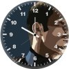 captain america low poly digital art mi wall clock