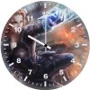 black widow eb wall clock
