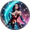 wonder woman artful rf wall clock