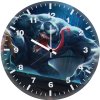 venom about to eat girl 34 wall clock