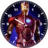 iron man holographic to wall clock