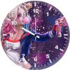 harley quinn gun and baseball rh wall clock