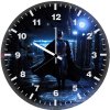 batman walking on gotham streets j0 wall clock