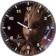 baby groot art ek wall clock