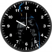 batman minimalism artwork lz wall clock