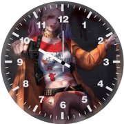 art harley quinn kx wall clock