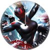 dark captain marvel vs iron man and black widow ca wall clock
