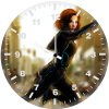 avengers age of ultron black widow artwork 9v wall clock