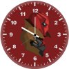 red hood minimalism ey wall clock
