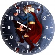 alcoholic supergirl gi wall clock