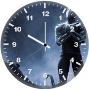 black panther rise up 58 wall clock