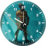 aquaman in water bq wall clock