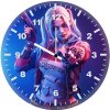harley quinn resolute stand yx wall clock