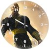 black adam rock 9x wall clock