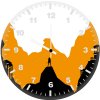 wonder woman 1984 art b2 wall clock